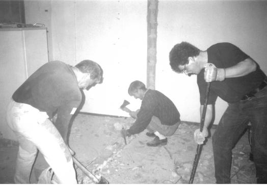 Historische Aufnahme vom Bau des heutigen Landhotels Tirolerhof in der Wildschönau