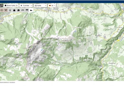 digital map wildschönau