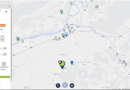 Map E-charging station at the Landhotel Tirolerhof in Wildschönau-Oberau