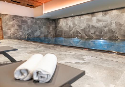 Genießen Sie die Extras unseres Schwimmbades wie unsere Gegenstromanlage