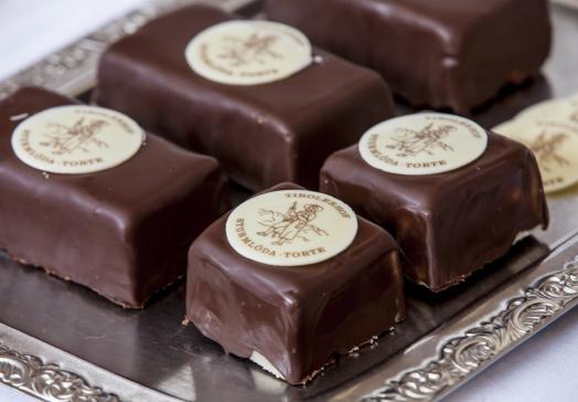 Original Wildschönauer Sturmlöda-Torte im Landhotel Tirolerhof in Oberau Wildschönau als regionale Spezialität