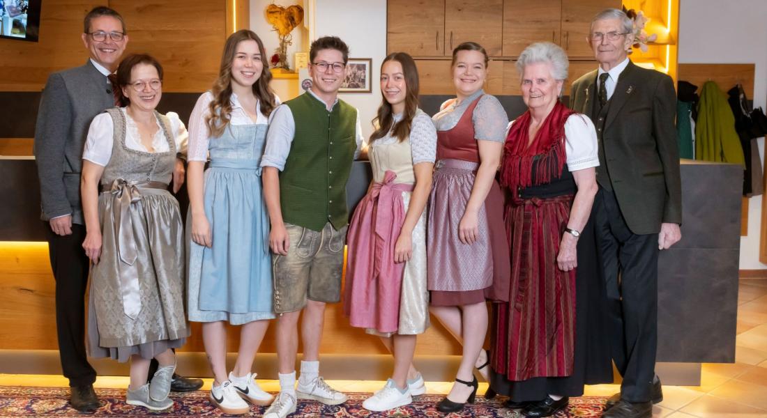 Familie Erharter im Landhotel Tirolerhof in der Wildschönau in Tirol