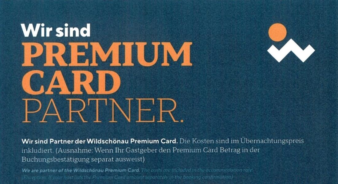 Die Wildschönau Premium Card