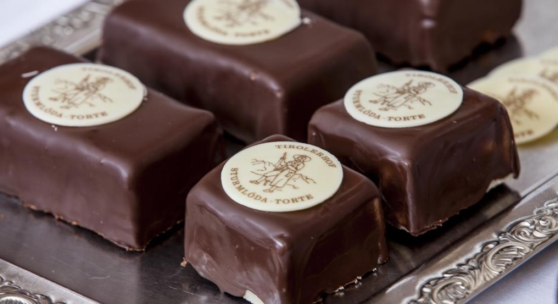 Original Wildschönauer Sturmlöda-Torte im Landhotel Tirolerhof in Oberau Wildschönau als regionale Spezialität