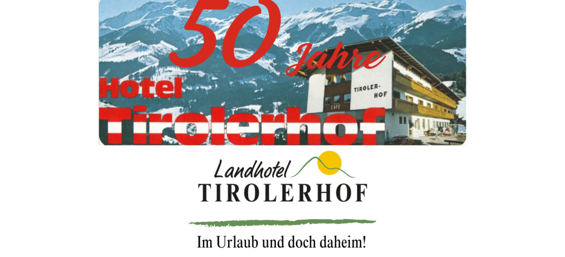 Historische Außenansicht des heutigen Landhotels Tirolerhof in der Wildschönau