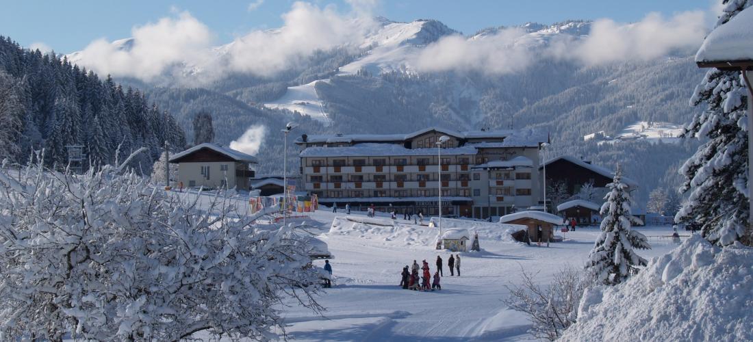 Eine tolle Winterkulisse rund um das Landhotel Tirolerhof